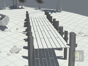 cube beach Model 3D