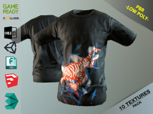 Coleção T-Shirt em Cabides Modelo 3D $44 - .3ds .fbx .obj .ma .max