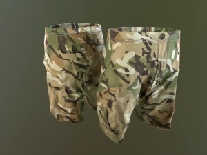 camouflage pants 1 3D Model