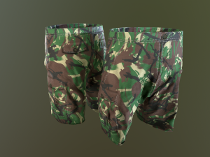 camouflage pants 1 3D मॉडल