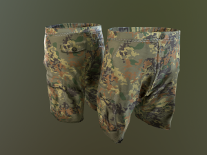 camouflage pants 1 3D मॉडल