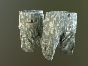 camouflage pants 1 3D Model