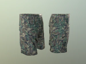 camouflage pants 1 3D Model