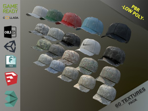 caps pack 1 3D Model