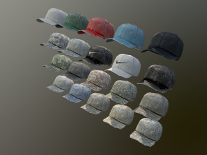 caps pack 1 3D मॉडल