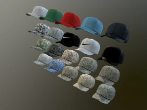 caps pack 1 3D Model