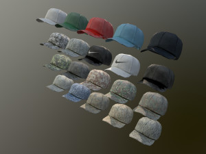 caps pack 1 3D मॉडल
