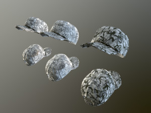 caps pack 1 3D मॉडल