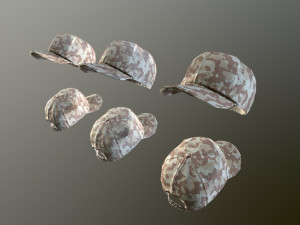 caps pack 1 3D मॉडल