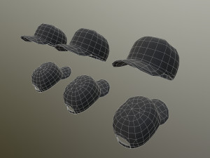caps pack 1 3D मॉडल