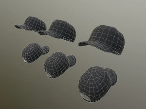caps pack 1 3D Model