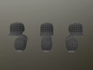 caps pack 1 3D Model