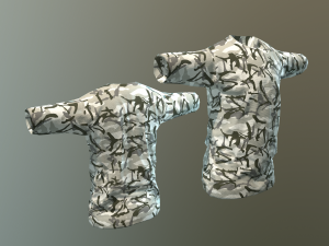 camouflaged shirts 3D Модель