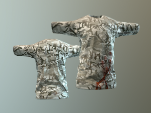 camouflaged shirts 3D Модель