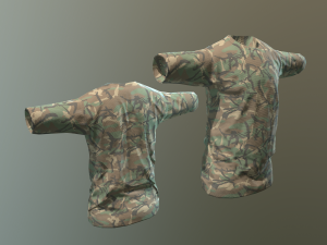 camouflaged shirts 3D Модель