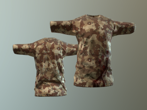 camouflaged shirts 3D Модель