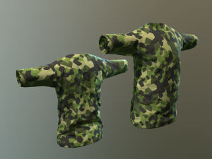 camouflaged shirts 3D Модель
