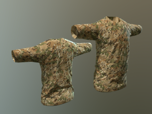 camouflaged shirts 3D Модель