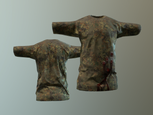 camouflaged shirts 3D Модель