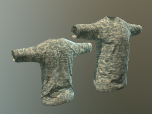 camouflaged shirts 3D Модель