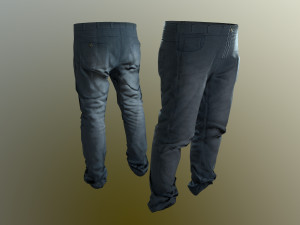 pants loose fit pack 3D 模型