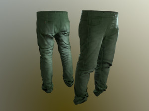 pants loose fit pack 3D 模型