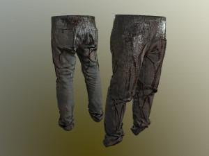 pants loose fit pack 3D 模型