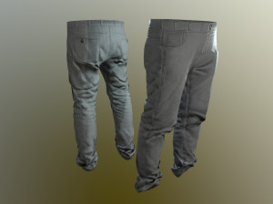 pants loose fit pack 3D 模型