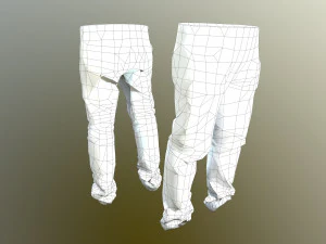 pants loose fit pack 3D Model