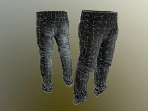pants loose fit pack 3D Model
