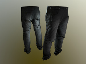 pants loose fit pack 3D 模型