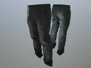 pants loose fit pack 3D Model