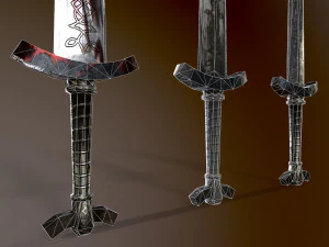 long sword 3D Model