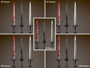 long sword 3D Model