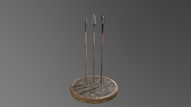 spear 1 3D Model .c4d .max .obj .3ds .fbx .stl .blend 