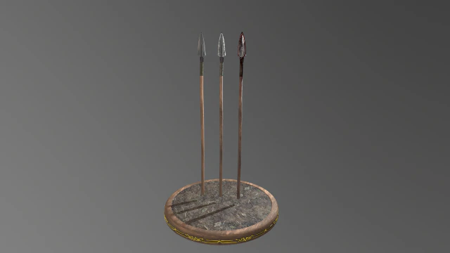 spear 1 3D Model .c4d .max .obj .3ds .fbx .stl .blend 