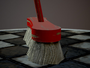 broom brush pack 1 3Dモデル
