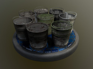 bucket pack 3D-Modell