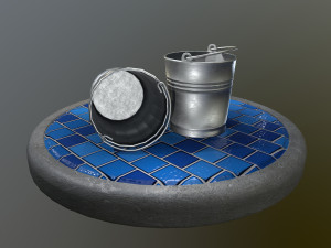 bucket pack 3D-Modell