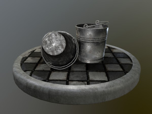bucket pack 3D-Modell