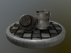 bucket pack 3D-Modell