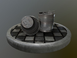 bucket pack 3D-Modell