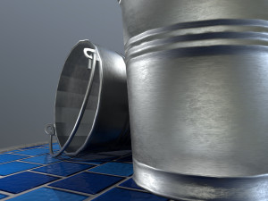 bucket pack 3D-Modell
