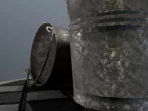 bucket pack 3D-Modell