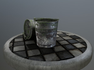 bucket pack 3D-Modell