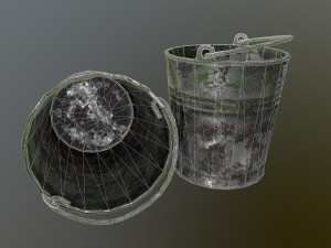 bucket pack 3D-Modell