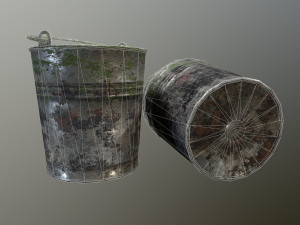 bucket pack 3D-Modell