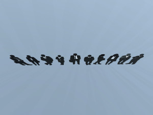 silhouette pack 1 3D 모델