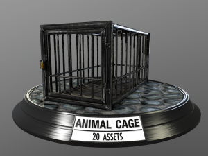 animal cage Modelo 3D