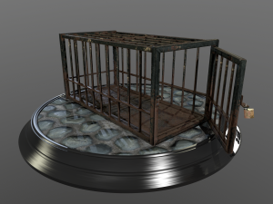animal cage Modelo 3D